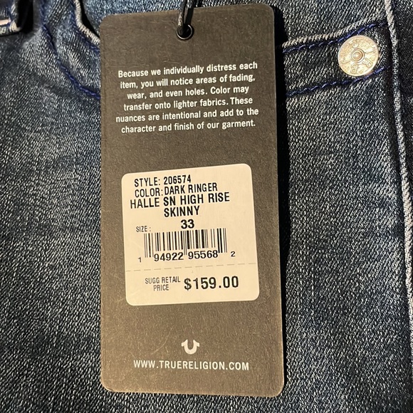 True Religion Women's High Rise Denim Jeans - Picture 11 of 11
